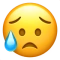 Besorgtes Gesicht Emoji