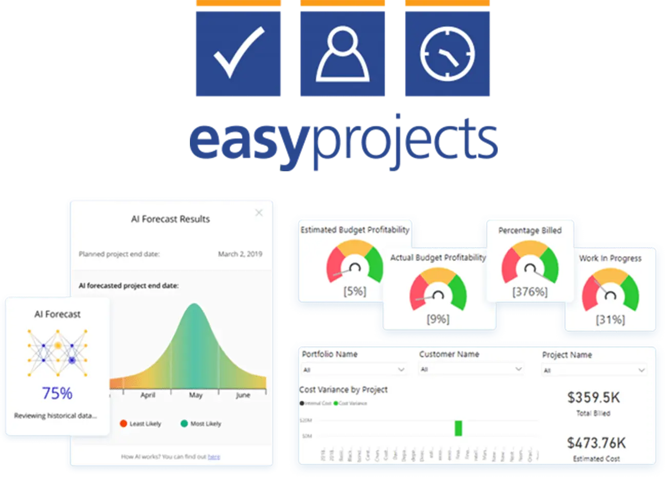 Easy Projects, captures d'écran d'Easy Projects