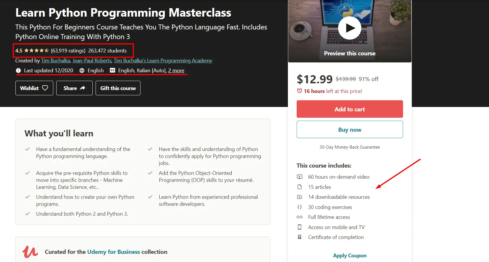 Udemy custom fields