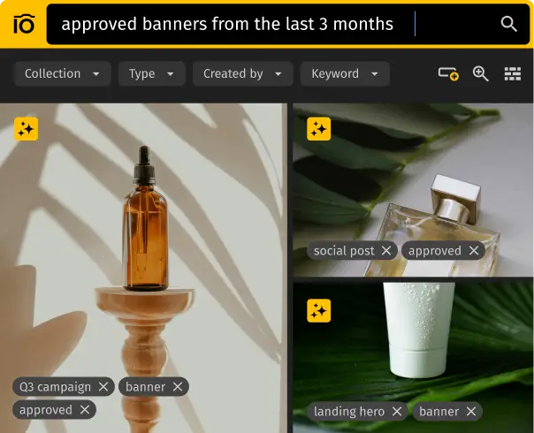 Find any asset in your Pics.io library by just asking
