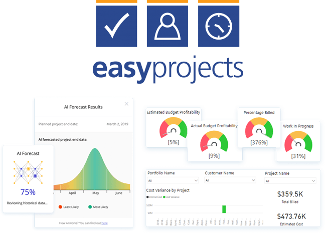 Easy Projects, Easy Projects screenshots