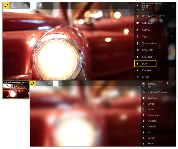 It takes a couple of easy steps to add a blurring effect to your PNG